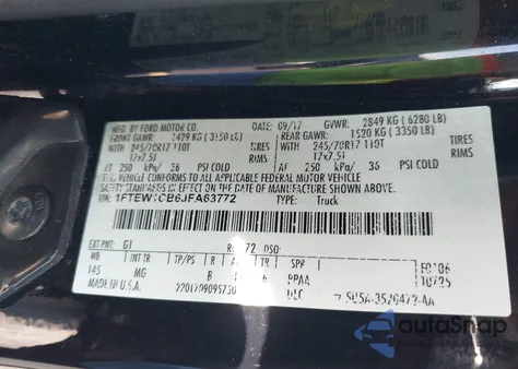 2018 Ford F-150 Xlt z USA, uszkodzony, nr VIN 1FTEW1CB6JFA63772